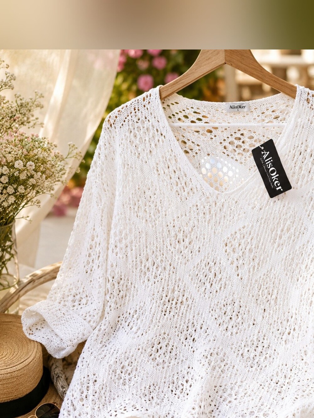 Open Knit Top - Picture 2 of 5